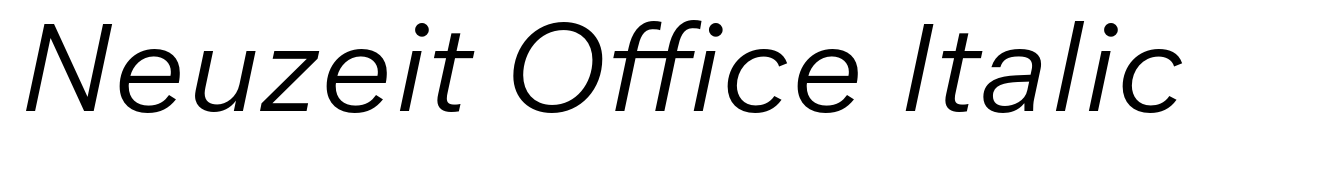Neuzeit Office Italic